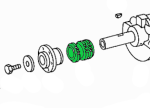 Kurbelwellenrad (A 116 052 03 03, A 119 052 01 03), M117 K-Jetronic (117.986)